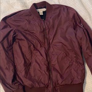 L.O.G.G. Bomber Jacket (Maroon)